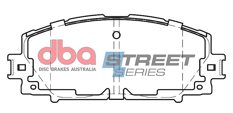 DBA Street Series Ceramic Brake Pads 122.7mm x 49.5mm DB1820SS - Front