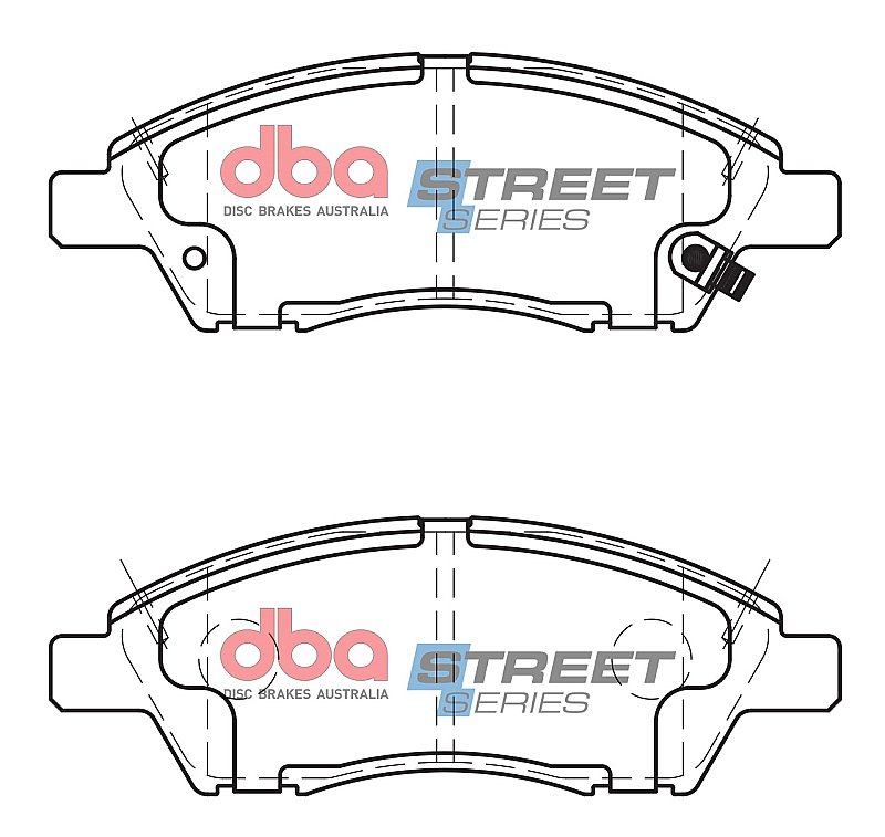 DBA Street Series Ceramic Brake Pads 138.6mm x 48.7mm DB1830SS - Front