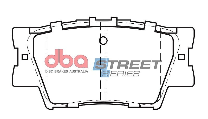 DBA Street Series Ceramic Brake Pads 96.8mm x 49.2mm DB1832SS - Rear