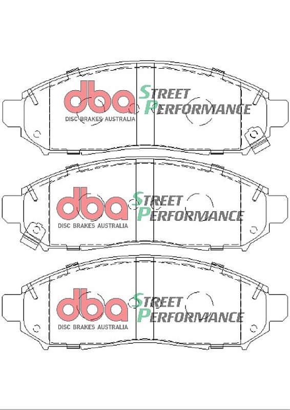 DBA Street Performance Brake Pads 163.6mm x 54.1mm DB1835SP - Front
