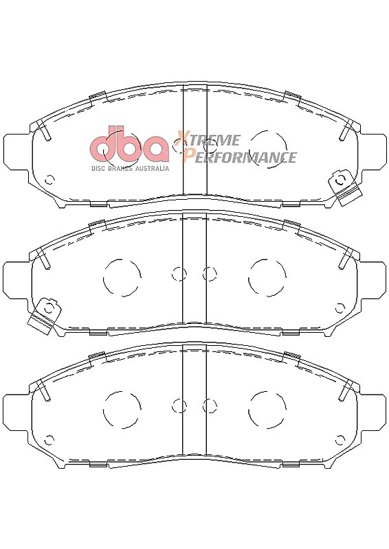 DBA Brake Kit - 4000 Series T3 Slotted & Xtreme Performance Brake Pads (2x DBA42312S + DB1835XP) DBA42312S-1835XP