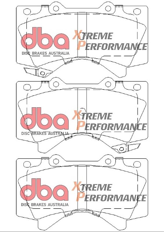 DBA Xtreme Performance Brake Pads 143.6mm x 83mm DB1838XP - Front