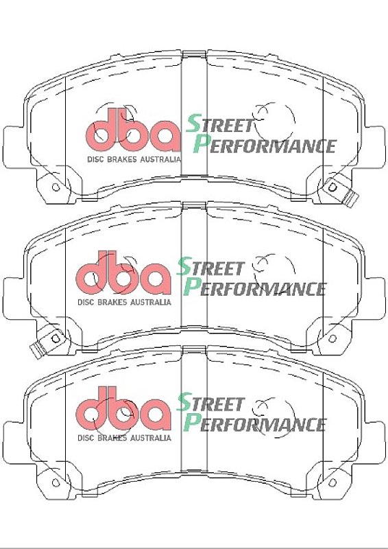 DBA Brake Kit - Street Series En-Shield Plain & Street Performance Brake Pads (2x DBA2060E + DB1841SP) DBA2060E-1841SP