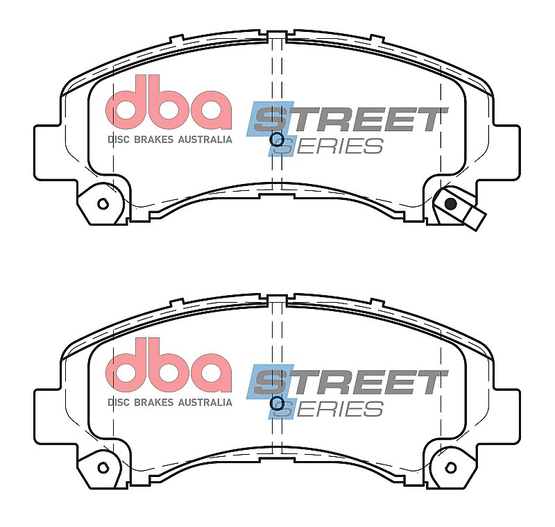 DBA Street Series Ceramic Brake Pads 152mm x 60.9mm DB1841SS - Front