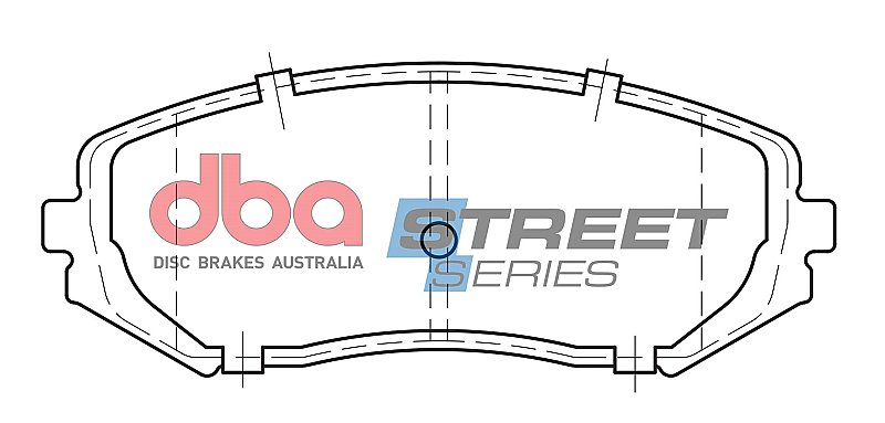 DBA Street Series Ceramic Brake Pads 138.1mm x 54.6mm DB1842SS - Front