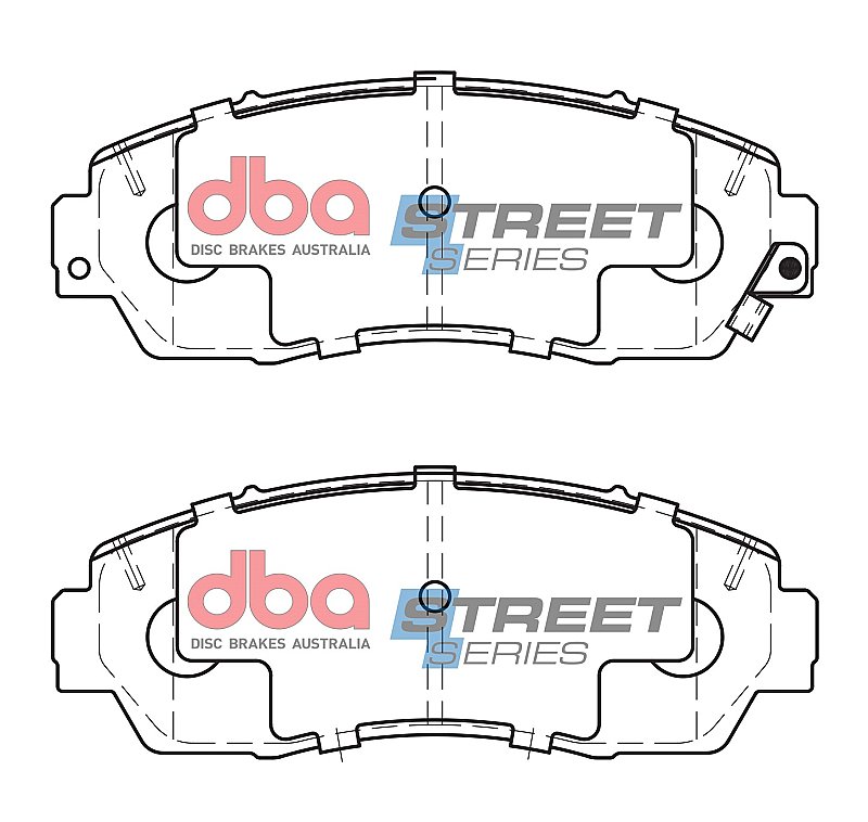 DBA Street Series Ceramic Brake Pads 154.8mm x 58.5mm DB1843SS - Front