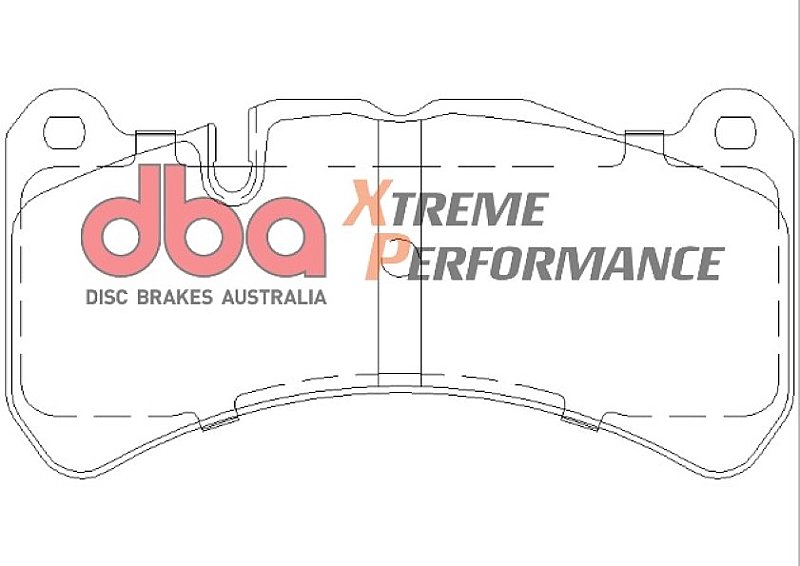 DBA Brake Kit - 4000 Series T3 Slotted & Xtreme Performance Brake Pads (2x DBA43050S-10 + DB1845XP) DBA43050S-10-1845XP