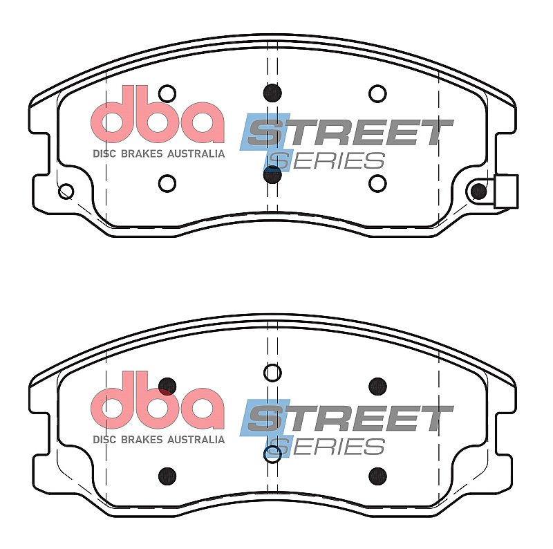 DBA Street Series Ceramic Brake Pads 149.2mm x 62.1mm DB1850SS - Front