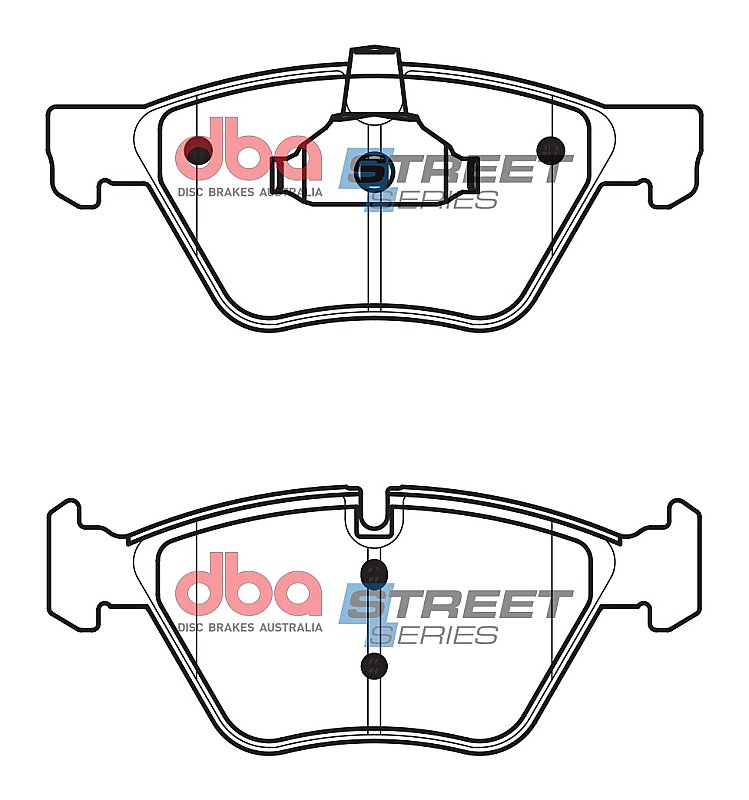 DBA Street Series Ceramic Brake Pads 155.3/154.7mm x 63.5/63.5mm DB1856SS - Front