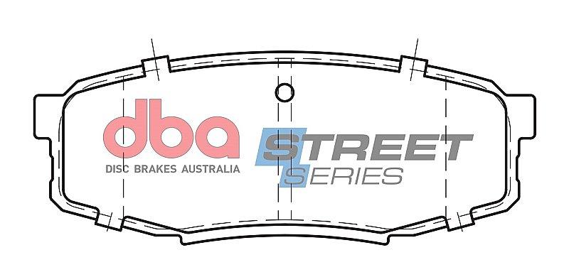 DBA Street Series Ceramic Brake Pads 116.4mm x 44.7mm DB1857SS - Rear