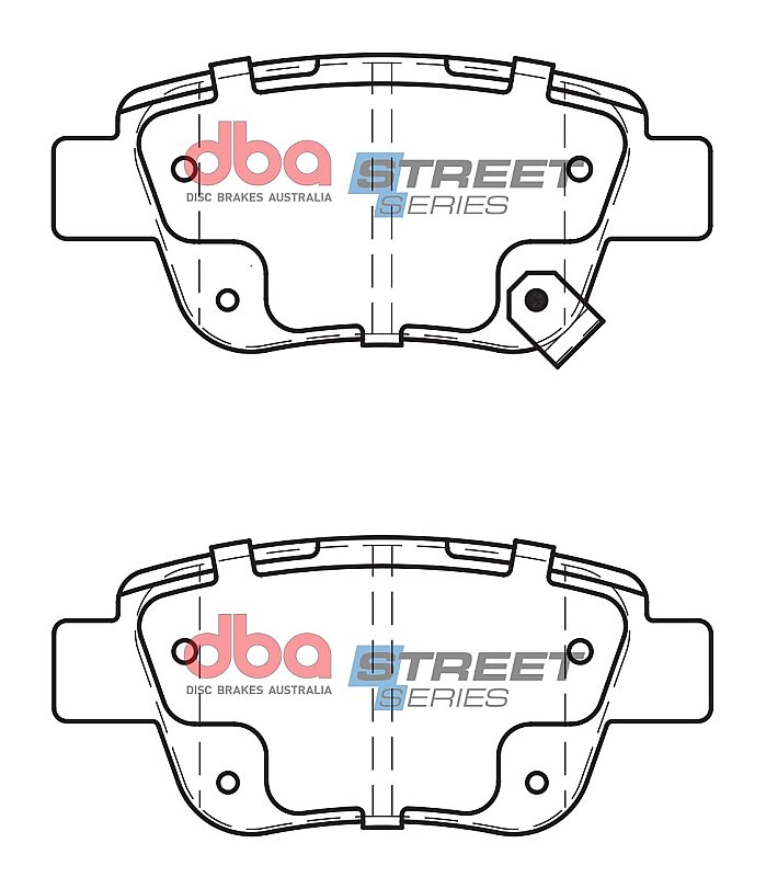 DBA Street Series Ceramic Brake Pads 101.9mm x 46mm DB1914SS - Rear
