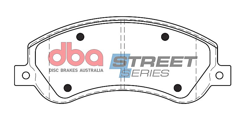 DBA Street Series Semi-Metallic Brake Pads 164.8mm x 66.6mm DB1915SS - Front
