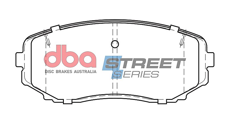 DBA Street Series Ceramic Brake Pads 138.9mm x 57.9mm DB1916SS - Front