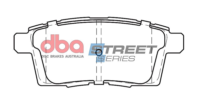 DBA Street Series Ceramic Brake Pads 110.6mm x 46mm DB1917SS - Rear