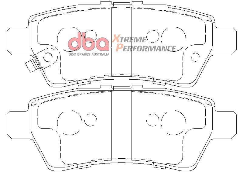 DBA Xtreme Performance Brake Pads 110.6mm x 41.4mm DB1919XP - Rear