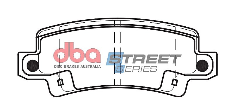 DBA Street Series Ceramic Brake Pads 95.6mm x 37.6mm DB1920SS - Rear