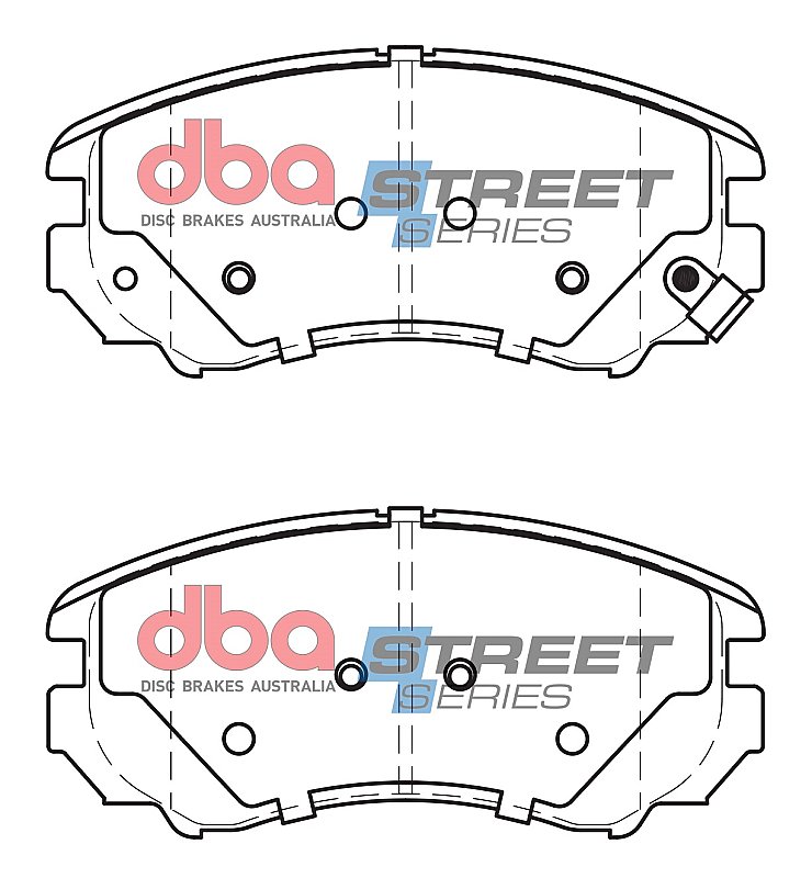 DBA Street Series Ceramic Brake Pads 131.4mm x 59.9mm DB1924SS - Front