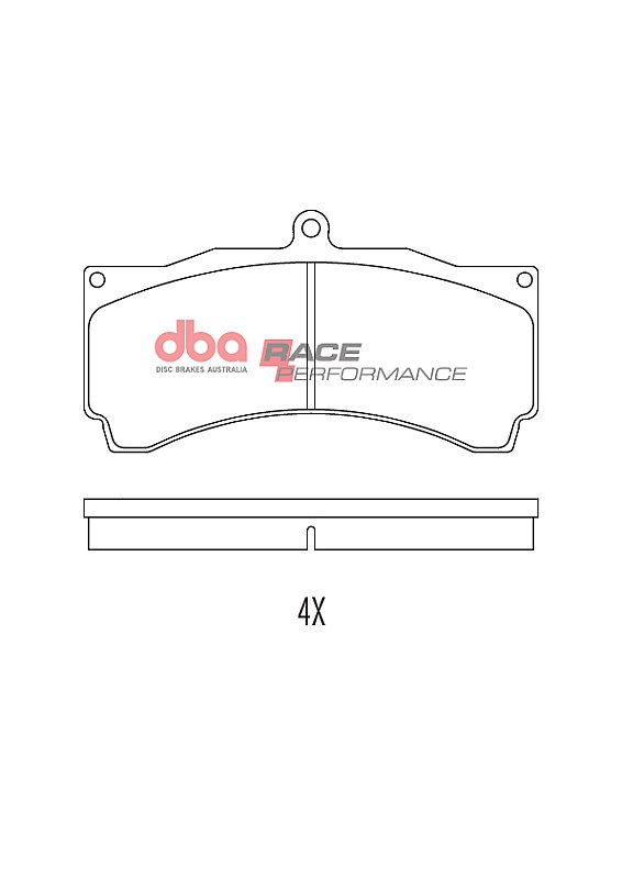 DBA Race Performance Brake Pads 151.8mm x 81mm DB1933RP - Front