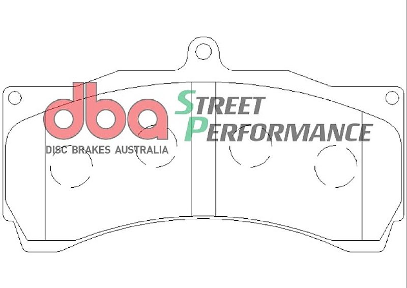 DBA Street Performance Brake Pads 151.6mm x 81.3mm DB1933SP - Front
