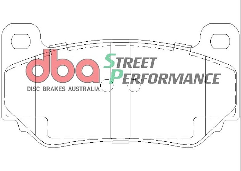 DBA Street Performance Brake Pads 113.4mm x 59.2mm DB1934SP - Front