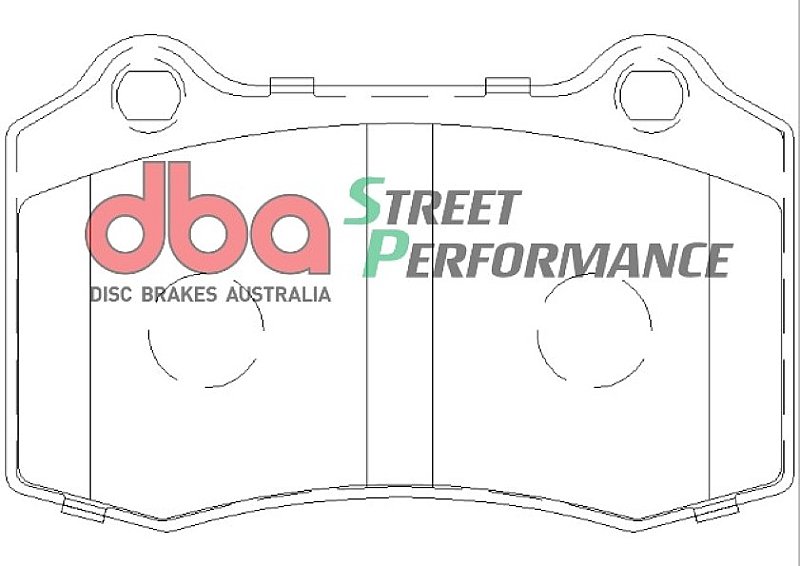 DBA Street Performance Brake Pads 109.7mm x 69.1mm DB1936SP - Rear