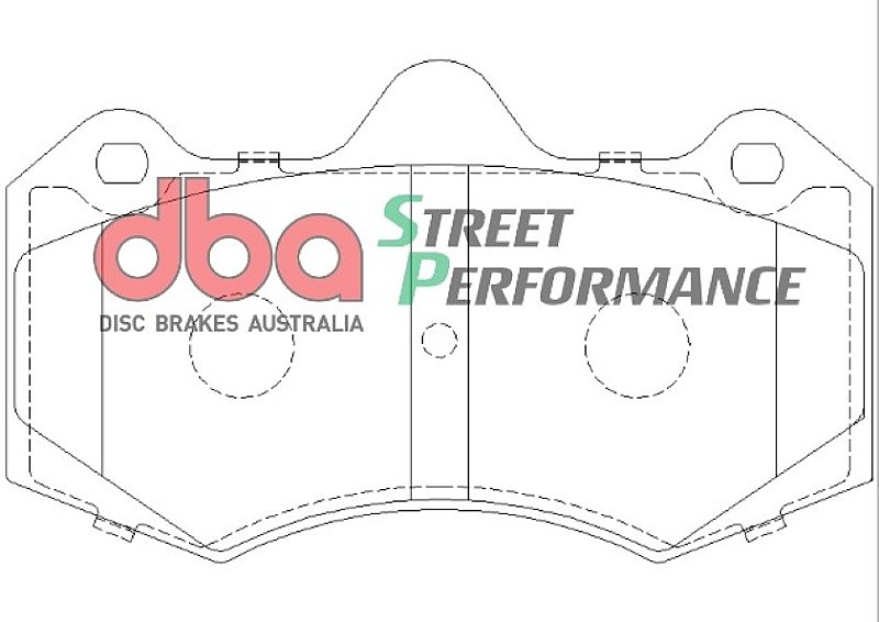 DBA Street Performance Brake Pads 149mm x 86.4mm DB1937SP - Rear