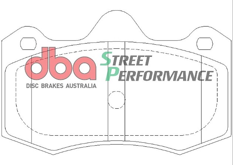 DBA Street Performance Brake Pads 130mm x 81.6mm DB1938SP - Front
