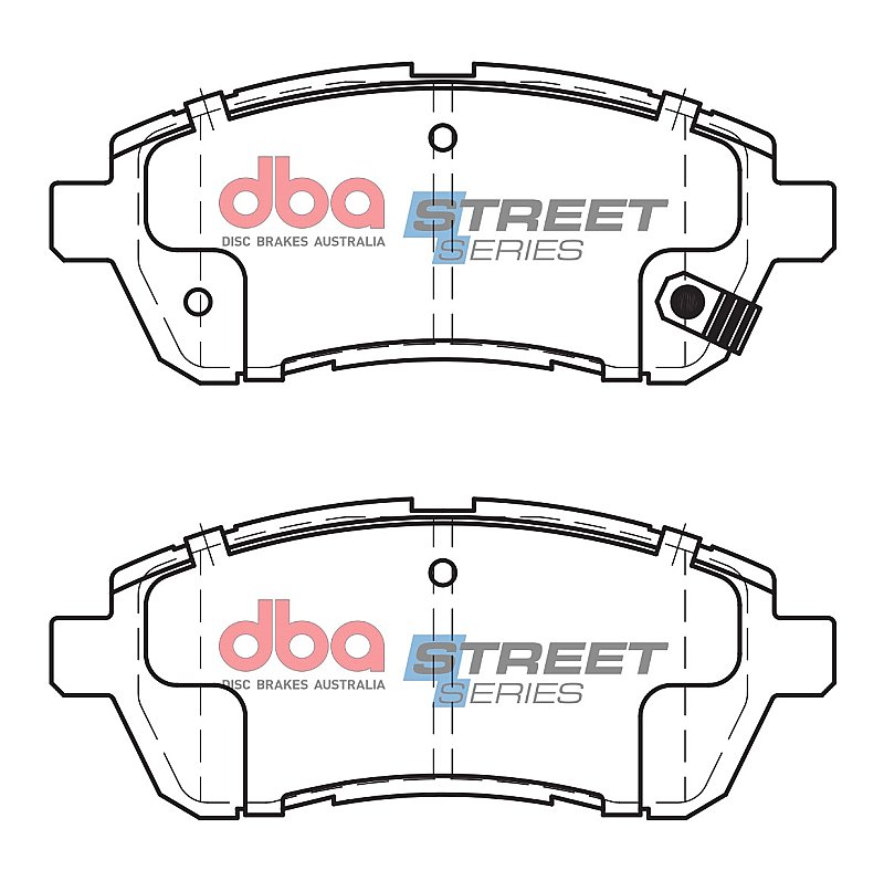 DBA Street Series Ceramic Brake Pads 125.6mm x 51.9mm DB1941SS - Front