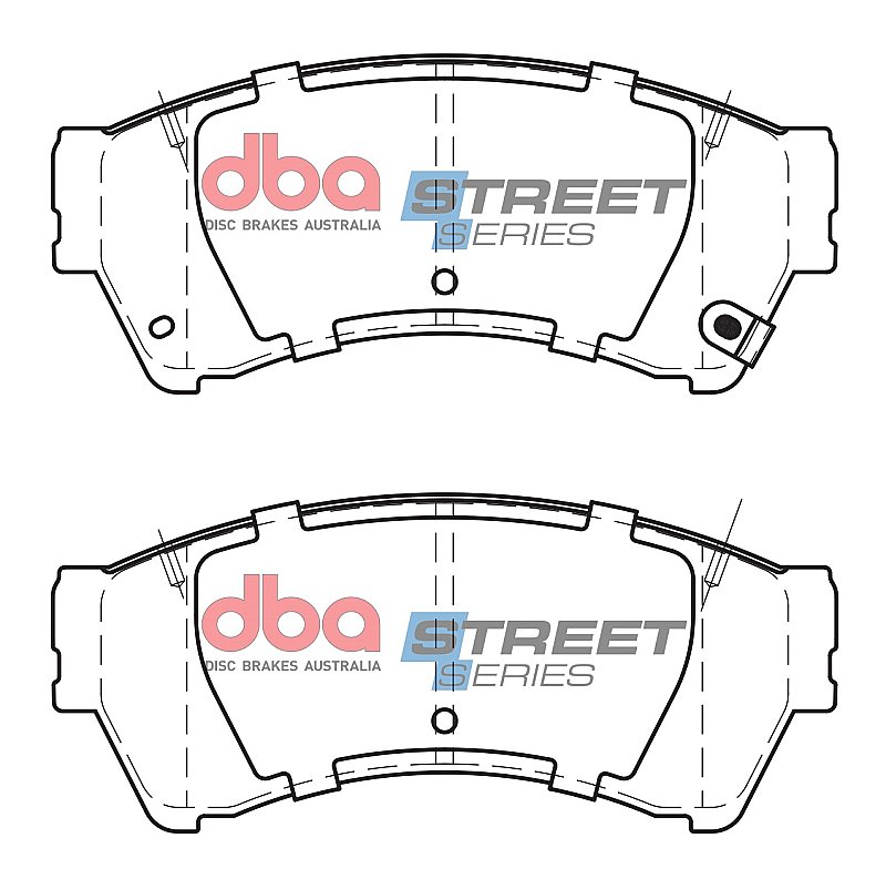 DBA Street Series Ceramic Brake Pads 136.8mm x 58.8mm DB1942SS - Front