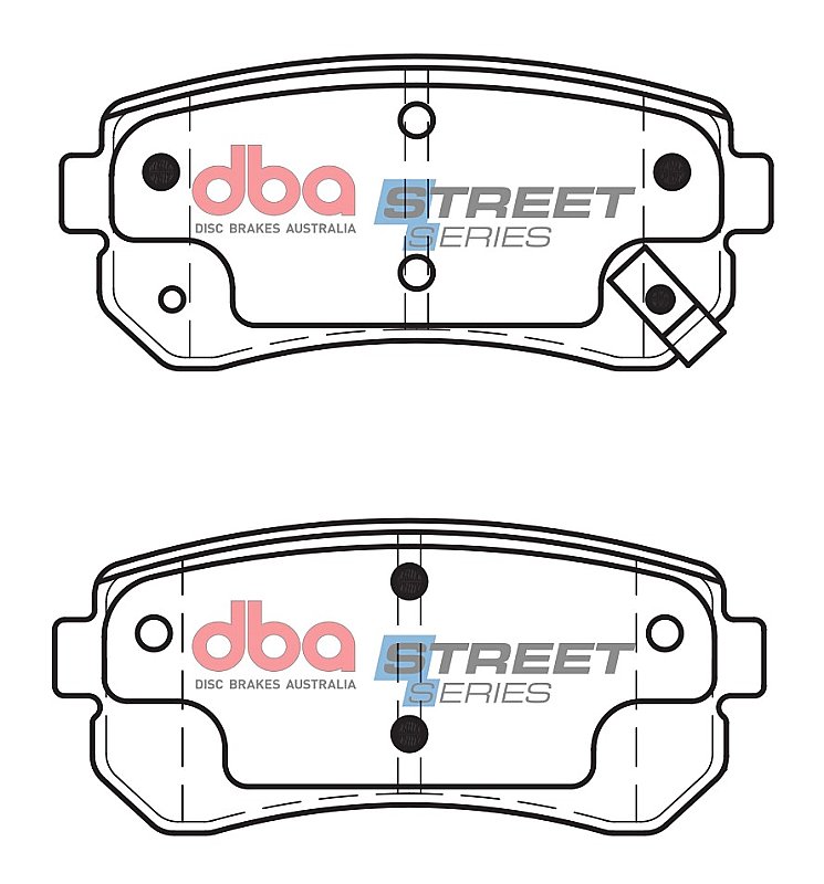 DBA Street Series Ceramic Brake Pads 93.1mm x 41.1mm DB1943SS - Rear