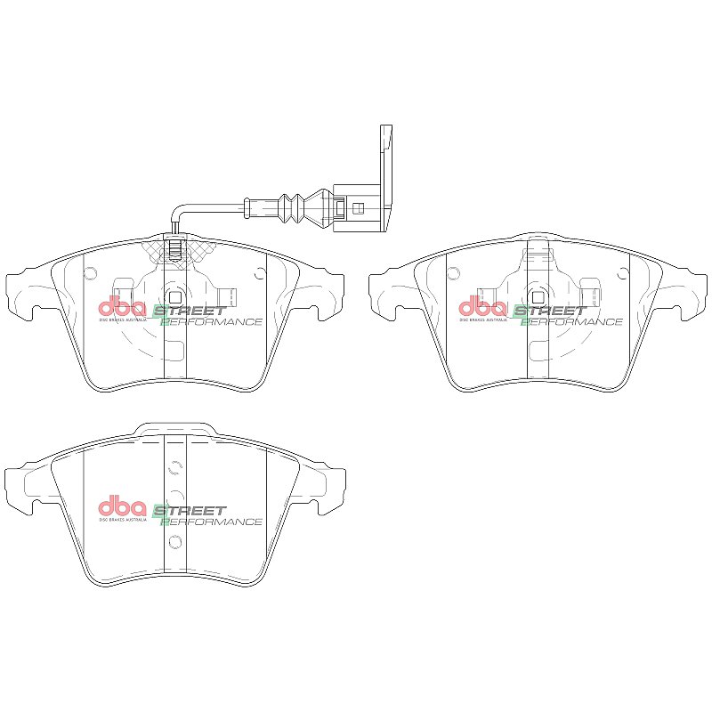 DBA Street Performance Brake Pads 155/156.2mm x 73.5/75.2mm DB1947SP - Front