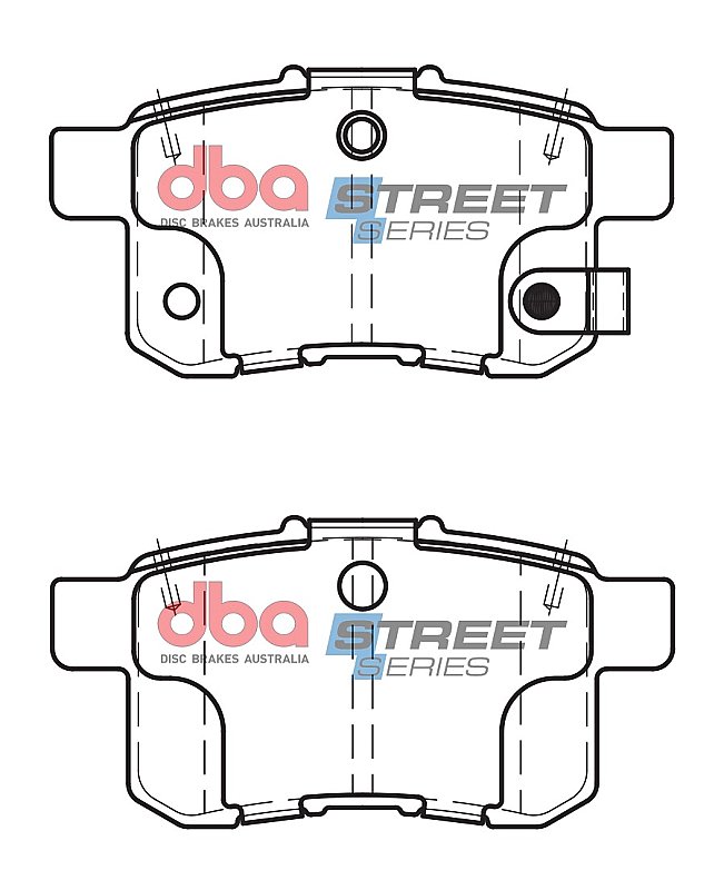 DBA Street Series Ceramic Brake Pads 93.6mm x 46.7mm DB1953SS - Rear