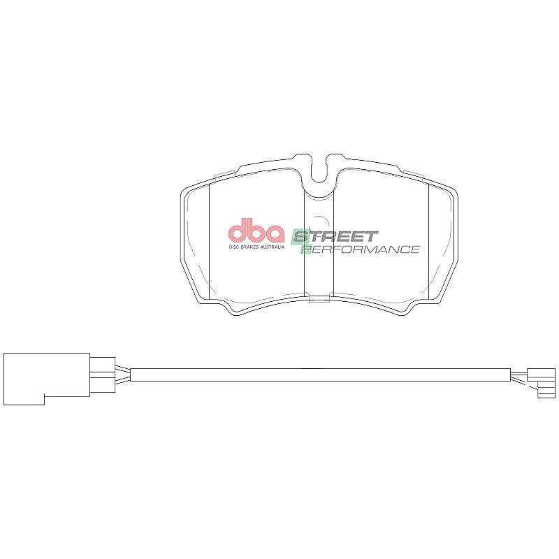DBA Street Performance Brake Pads 109.5mm x 63.6mm DB1955SP - Rear
