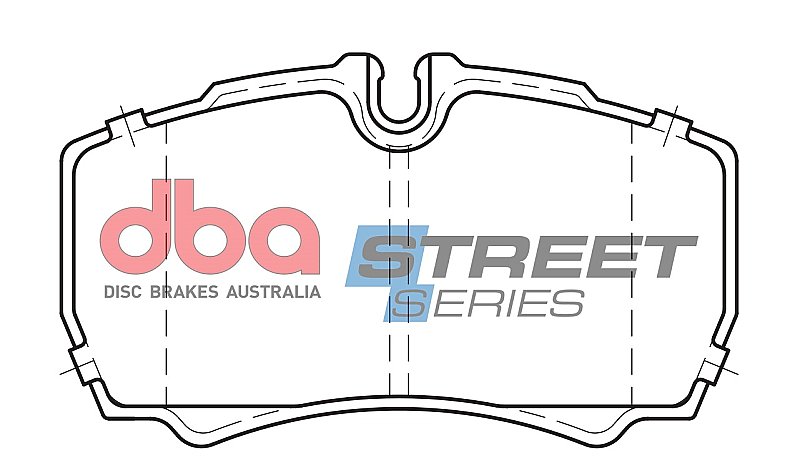 DBA Street Series Semi-Metallic Brake Pads 109.5mm x 63.6mm DB1955SS - Rear