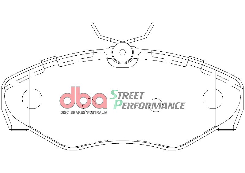 DBA Street Performance Brake Pads 144.9mm x 62.4mm DB1962SP - Front