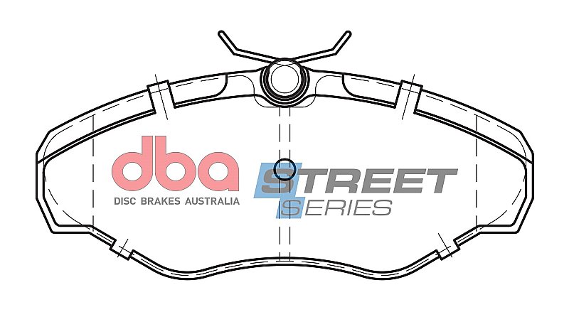 DBA Street Series Semi-Metallic Brake Pads 145mm x 62.1mm DB1962SS - Front