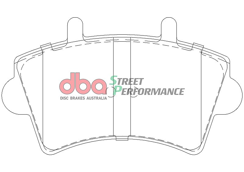 DBA Street Performance Brake Pads 138.7mm x 79.5mm DB1963SP - Front