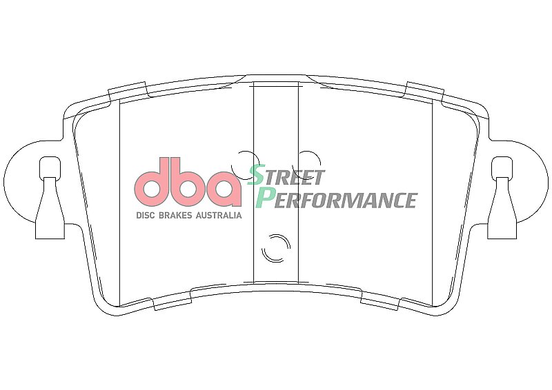 DBA Street Performance Brake Pads 115.7mm x 51.3mm DB1964SP - Rear