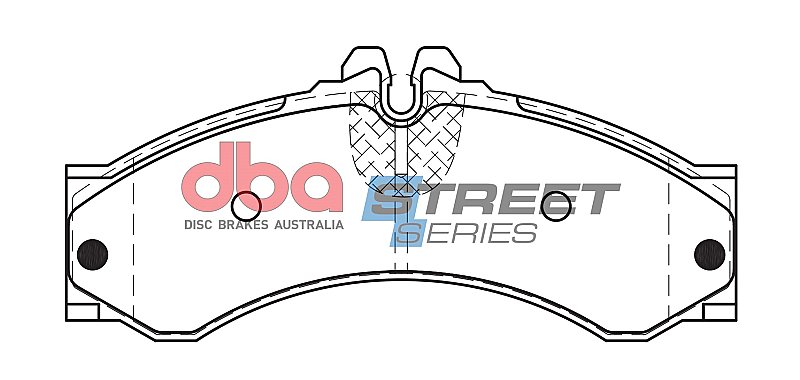 DBA Street Series Semi-Metallic Brake Pads 164.5mm x 72mm DB1969SS - Front