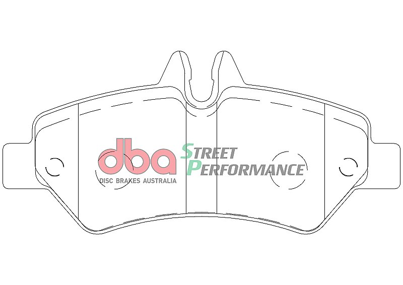DBA Street Performance Brake Pads 137mm x 63.1mm DB1972SP - Rear