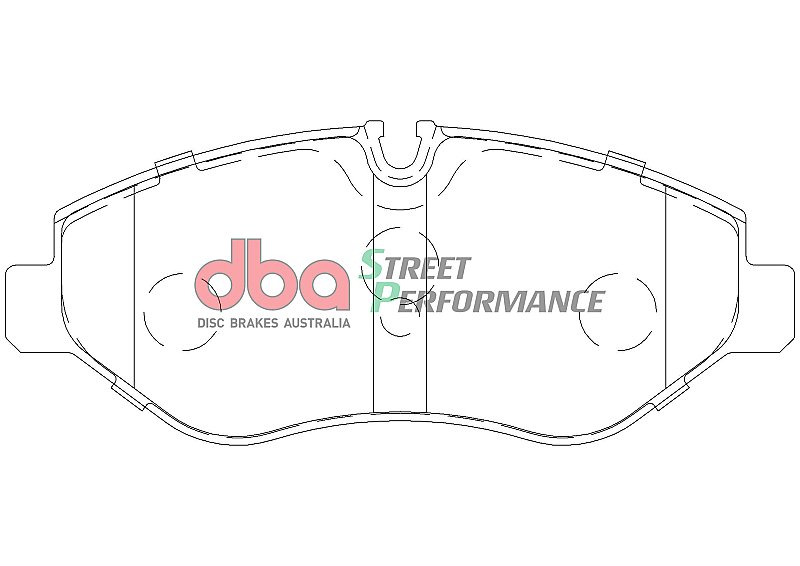 DBA Street Performance Brake Pads 163.15mm x 67mm DB1973SP - Rear