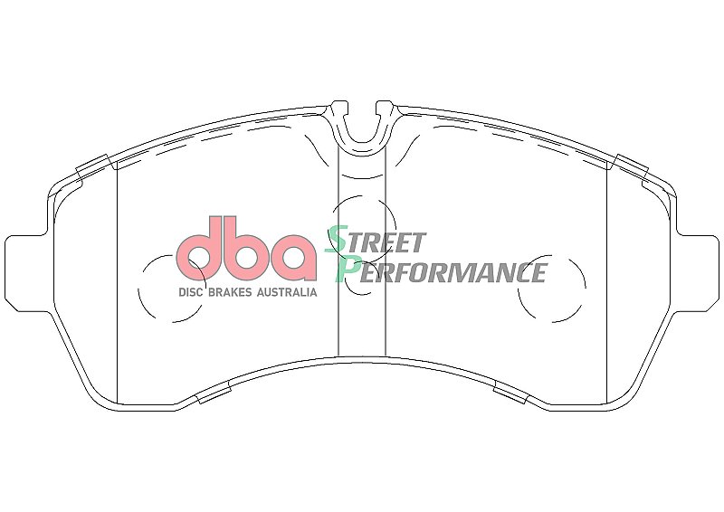 DBA Street Performance Brake Pads 169.2mm x 73.4mm DB1974SP - Front