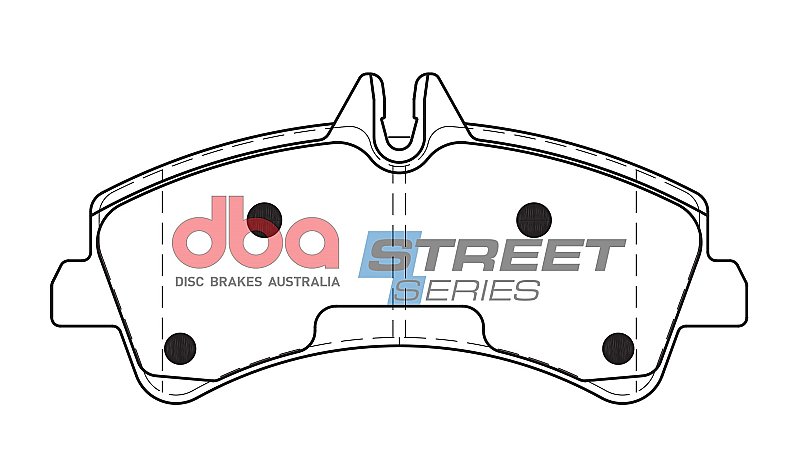 DBA Street Series Semi-Metallic Brake Pads 164.9mm x 78.2mm DB1975SS - Rear