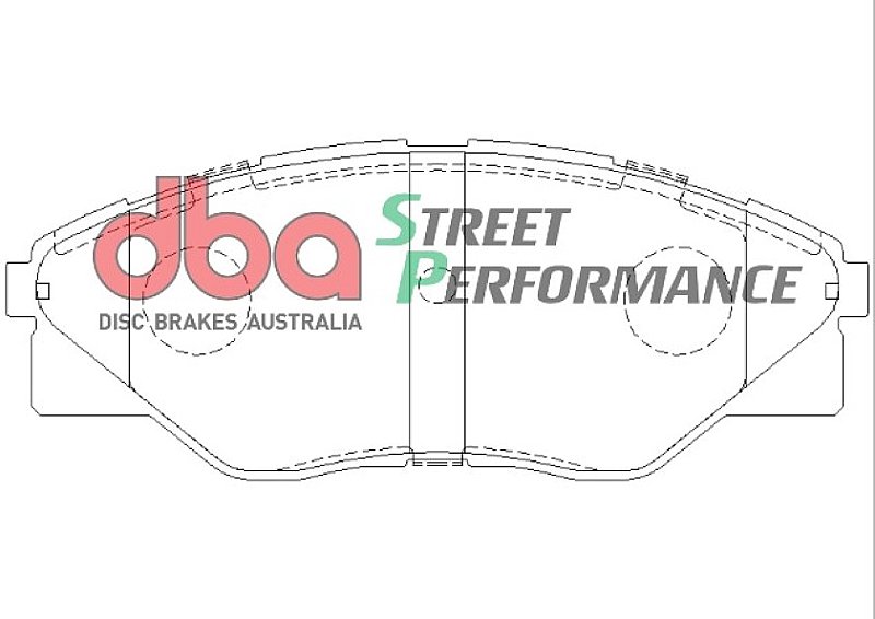 DBA Street Performance Brake Pads 140mm x 55.2mm DB1985SP - Front