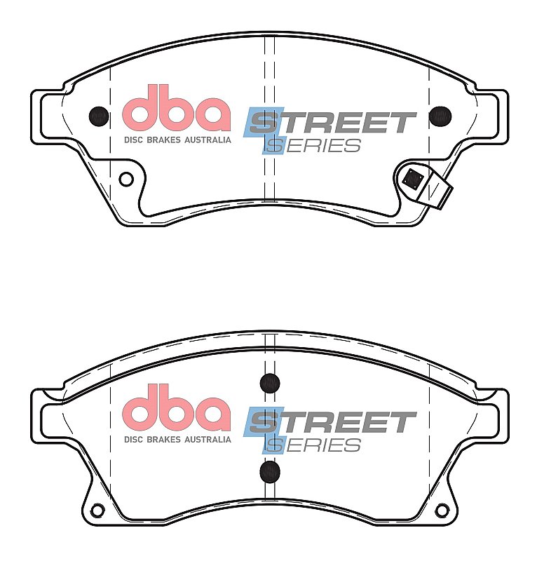 DBA Street Series Ceramic Brake Pads 148mm x 60.3mm DB1989SS - Front