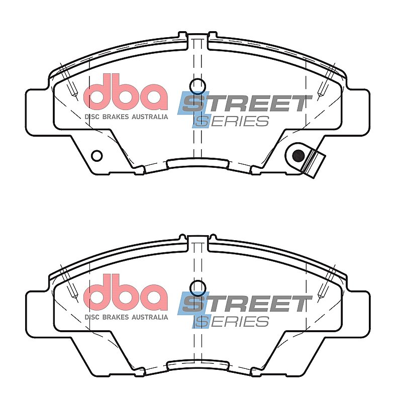 DBA Street Series Ceramic Brake Pads 136.4mm x 56.1mm DB1991SS - Front