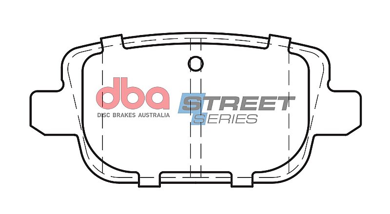 DBA Street Series Ceramic Brake Pads 95.3mm x 43.2mm DB1999SS - Rear