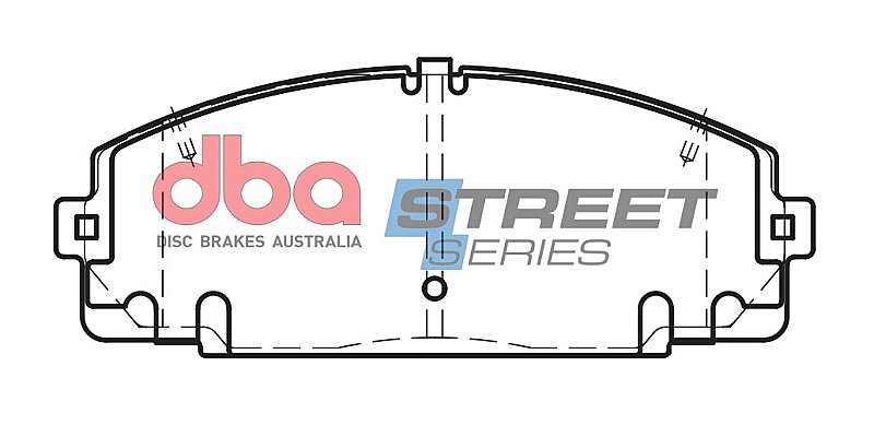 DBA Street Series Semi-Metallic Brake Pads 145.5mm x 55.4mm DB2000SS - Front
