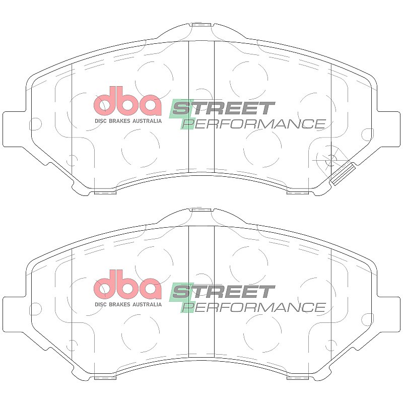 DBA Street Performance Brake Pads 146.7mm x 63.5mm DB2002SP - Front