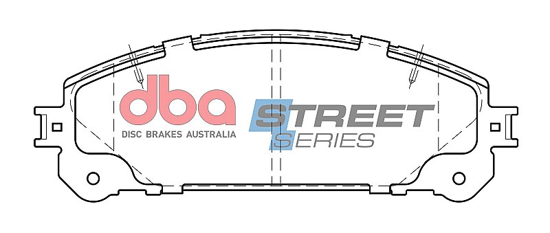 DBA Street Series Ceramic Brake Pads 166.6mm x 59.3mm DB2004SS - Front